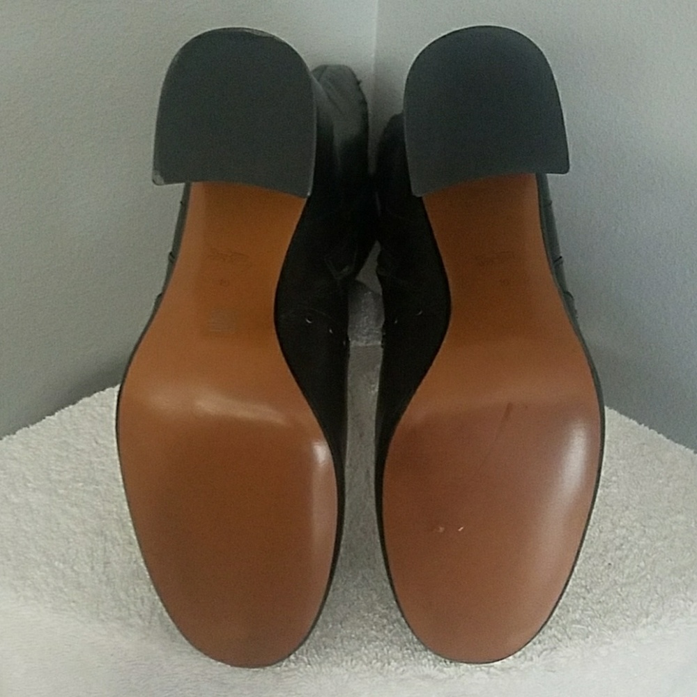 Coach Falon BT LTR Black Leather Boots - Picture 7 of 8